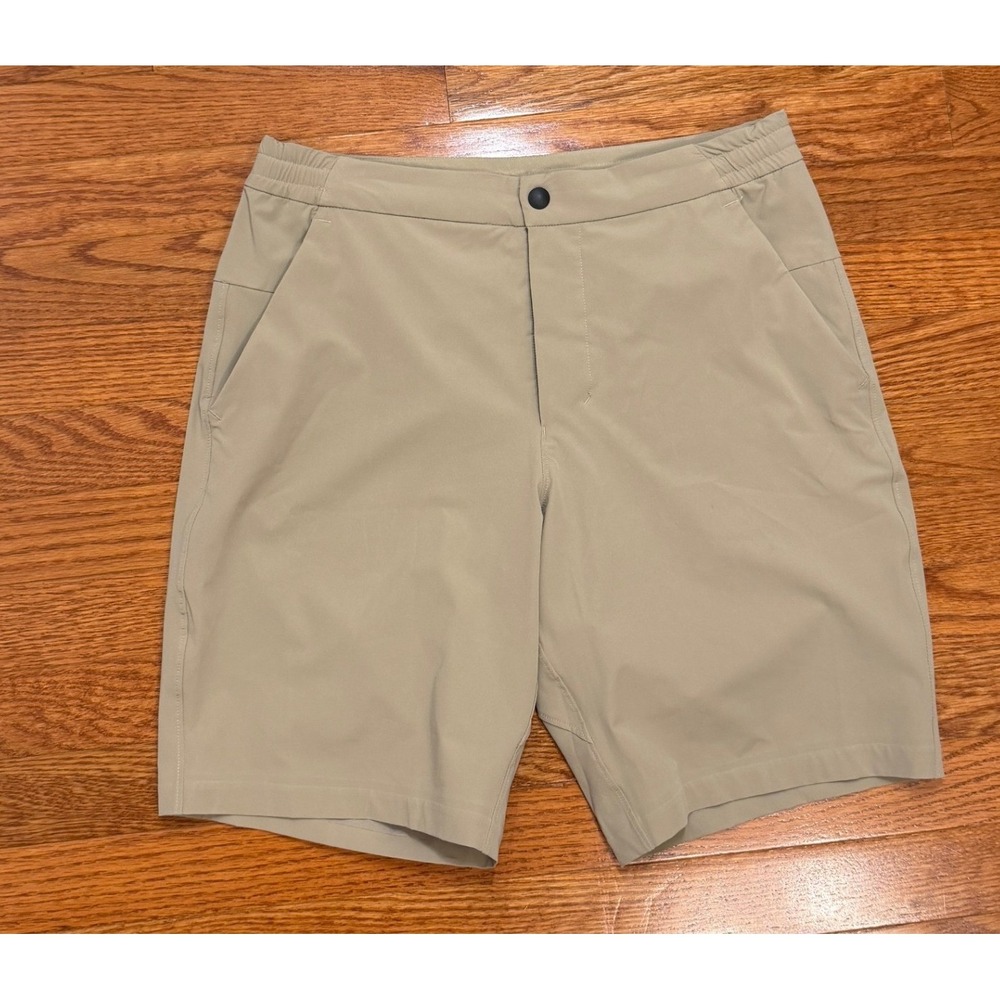 Lululemon Commission Shorts *Swim Mens 28 Khaki 9" Golf Casual Hiking Tech